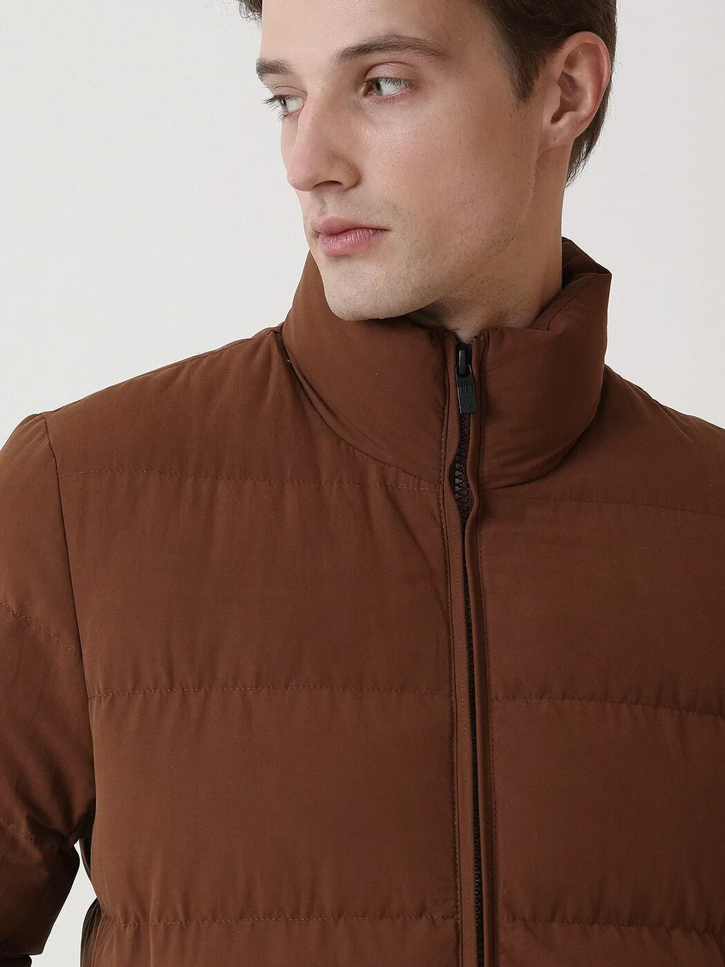 Kiremit Regular Fit Dik Yaka Casual Dokuma Mont - 2