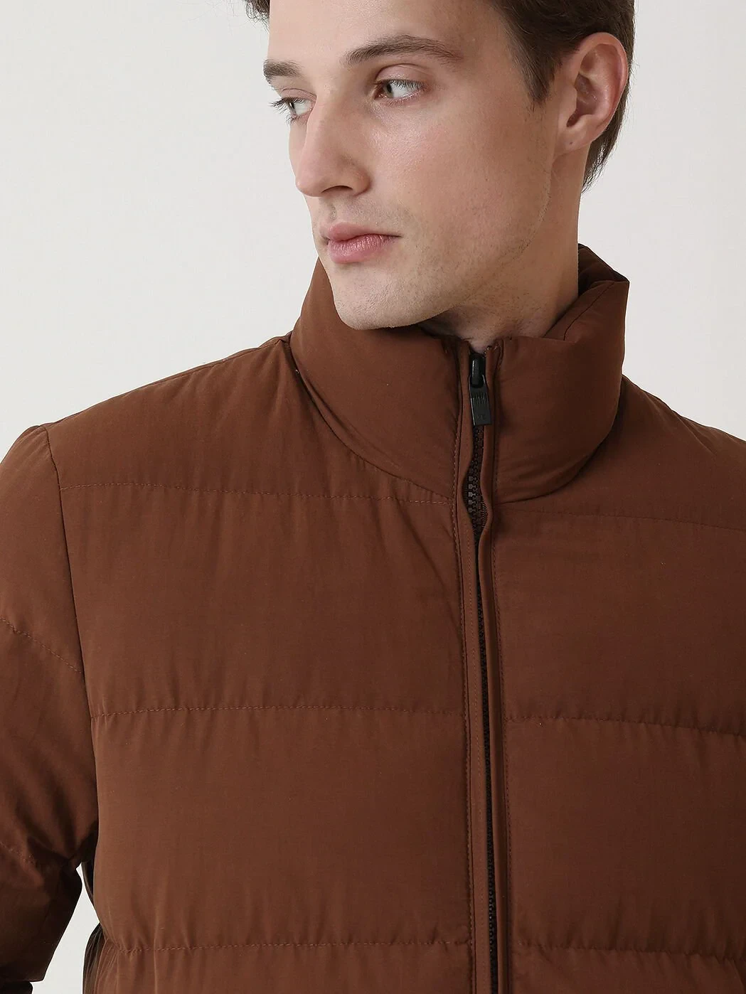 Kiremit Regular Fit Dik Yaka Casual Dokuma Mont - 2