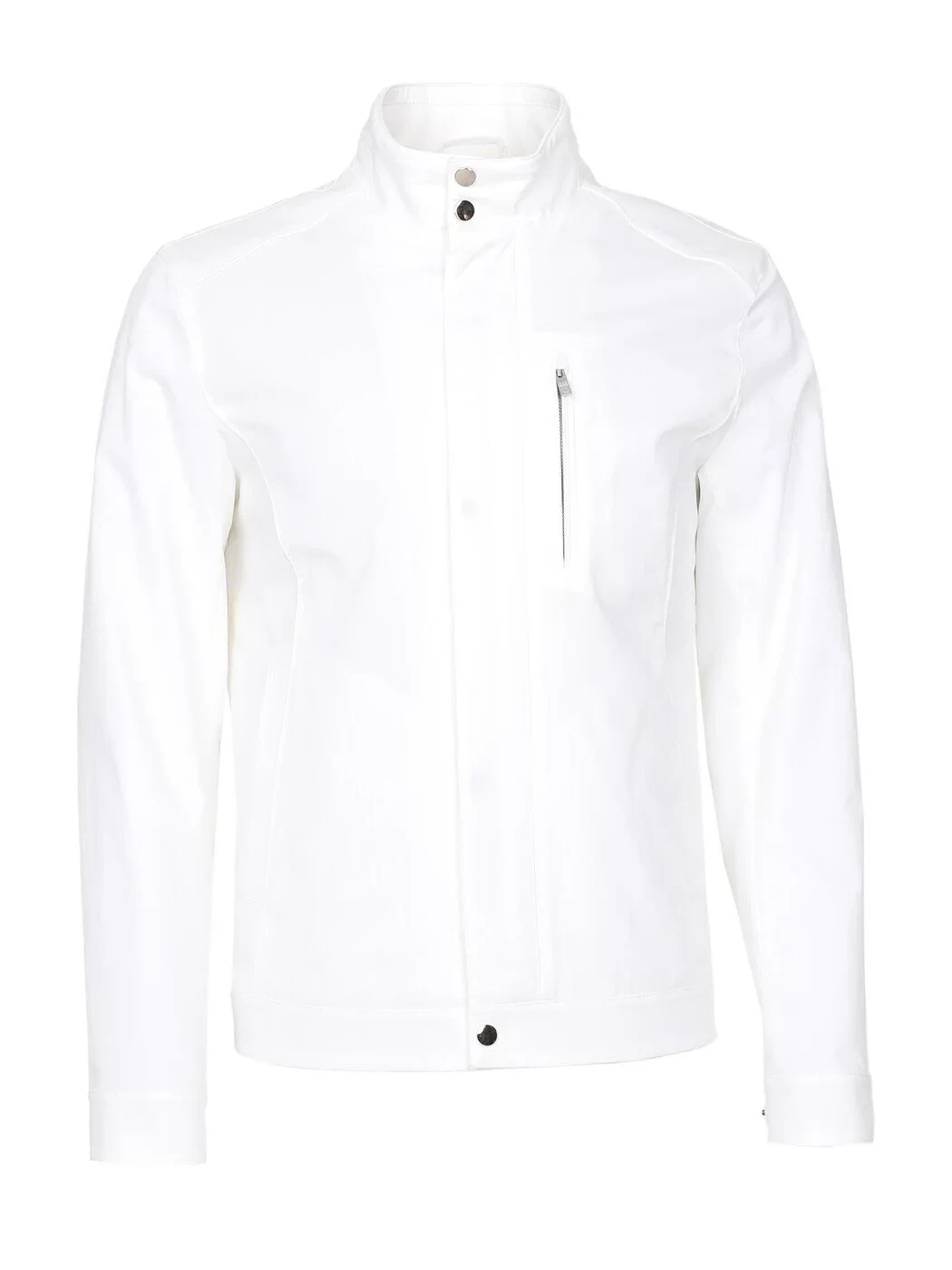 Kırık Beyaz Regular Fit Dik Yaka Casual Dokuma Mont - 8