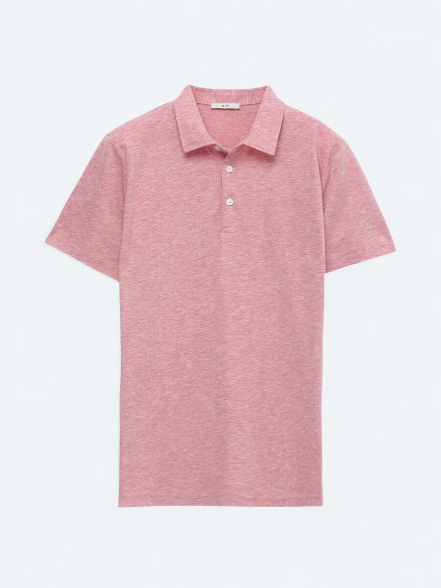 Kırmızı Polo Yaka Pamuk Karışımlı T-Shirt - 6