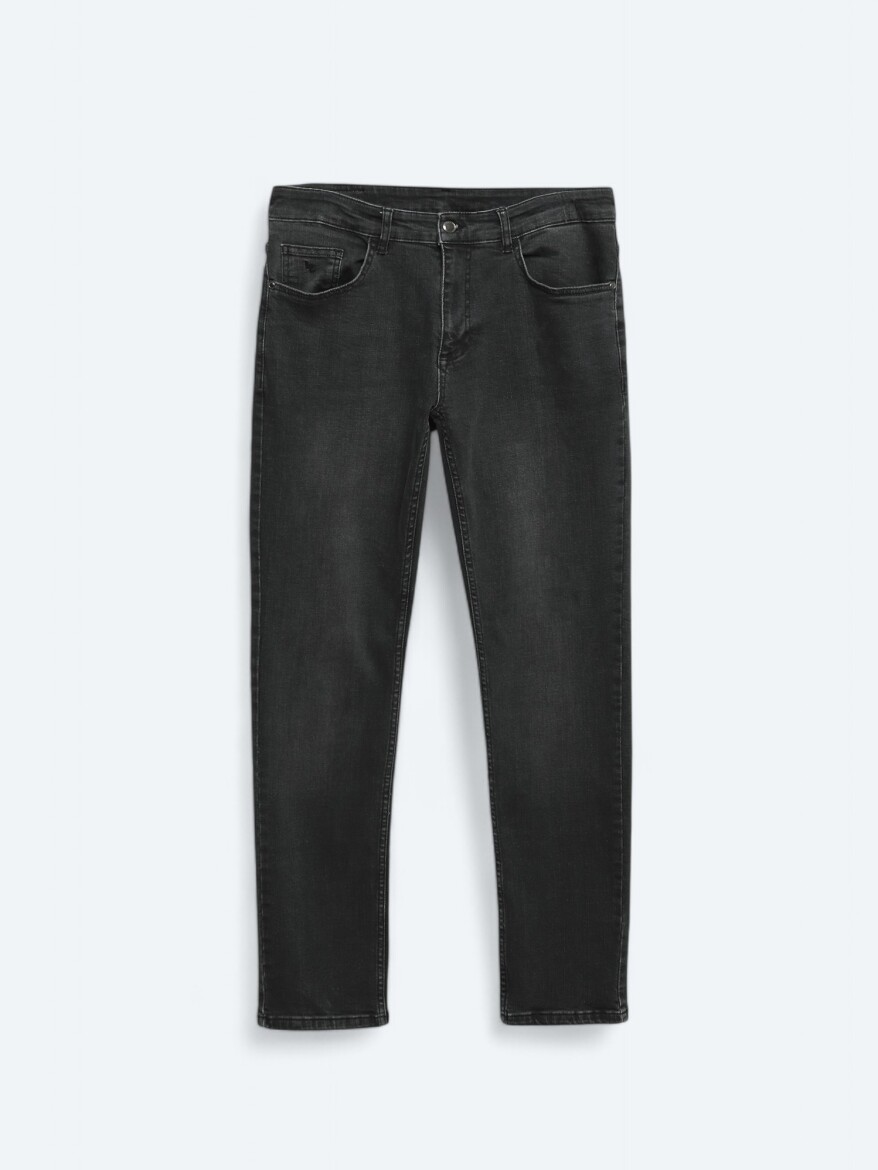 Koyu Gri Super Slm Fit Denim Pamuk Karışımlı Pantolon - 5