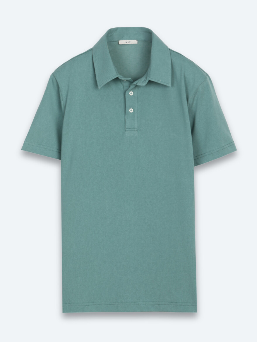 Koyu Haki Düz Pamuk Karışımlı T-Shirt - 6