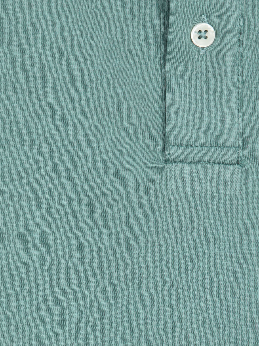 Koyu Haki Düz Pamuk Karışımlı T-Shirt - 9