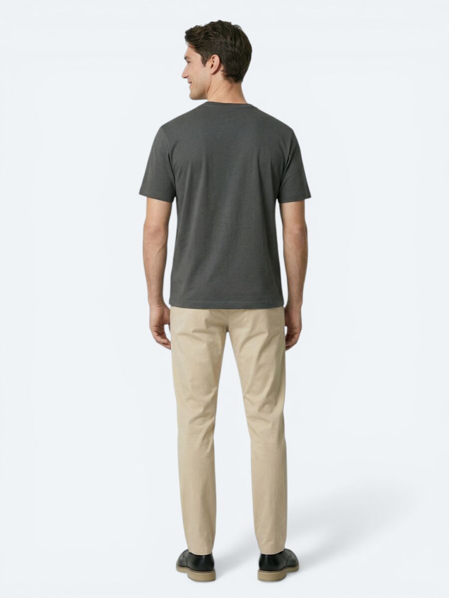 Koyu Haki Düz T-Shirt - 5