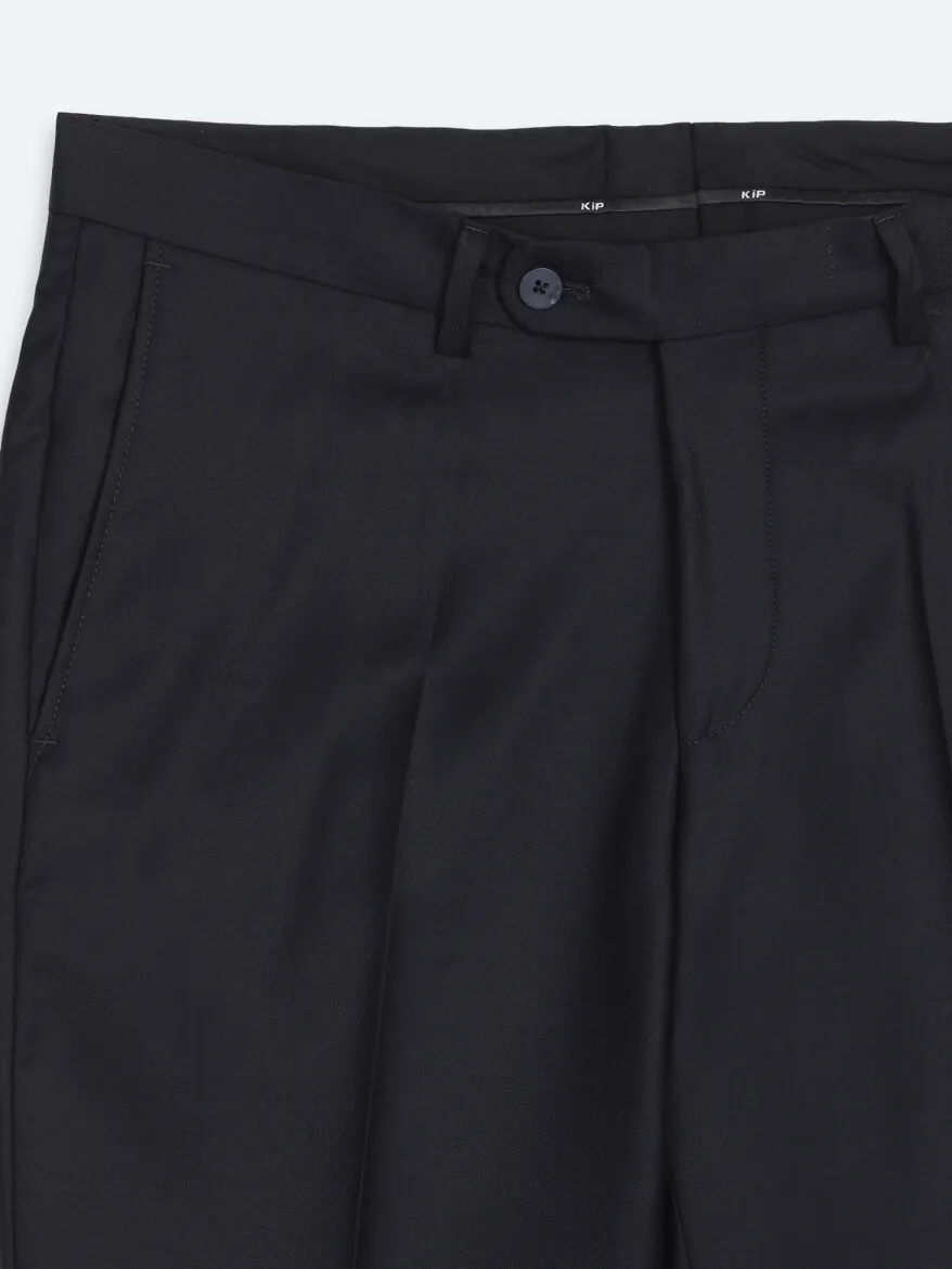 Koyu Lacivert Mikro Slim Fit %100 Yün Takım Elbise - 10