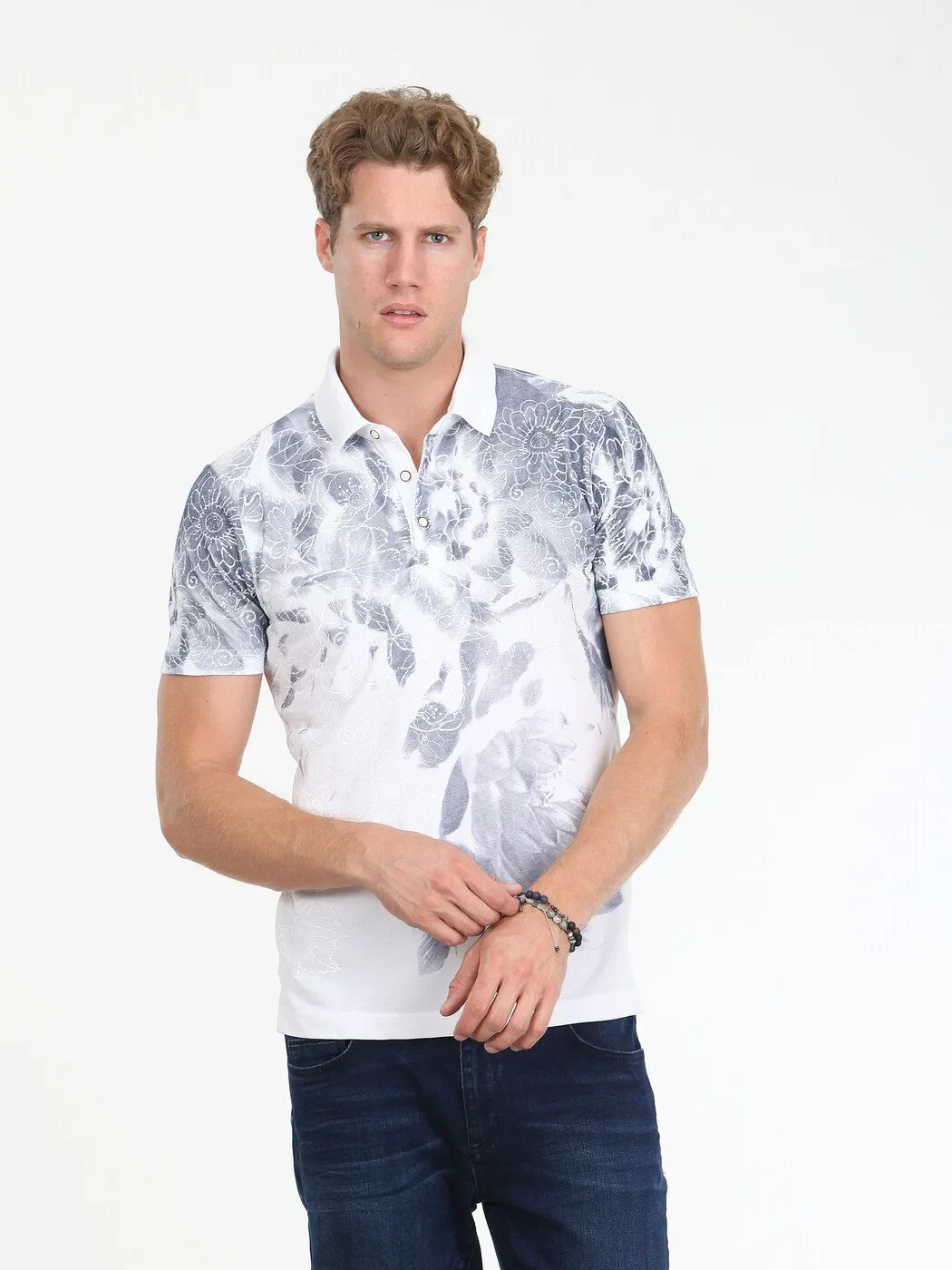 Lacivert %100 Pamuk T-Shirt - 1