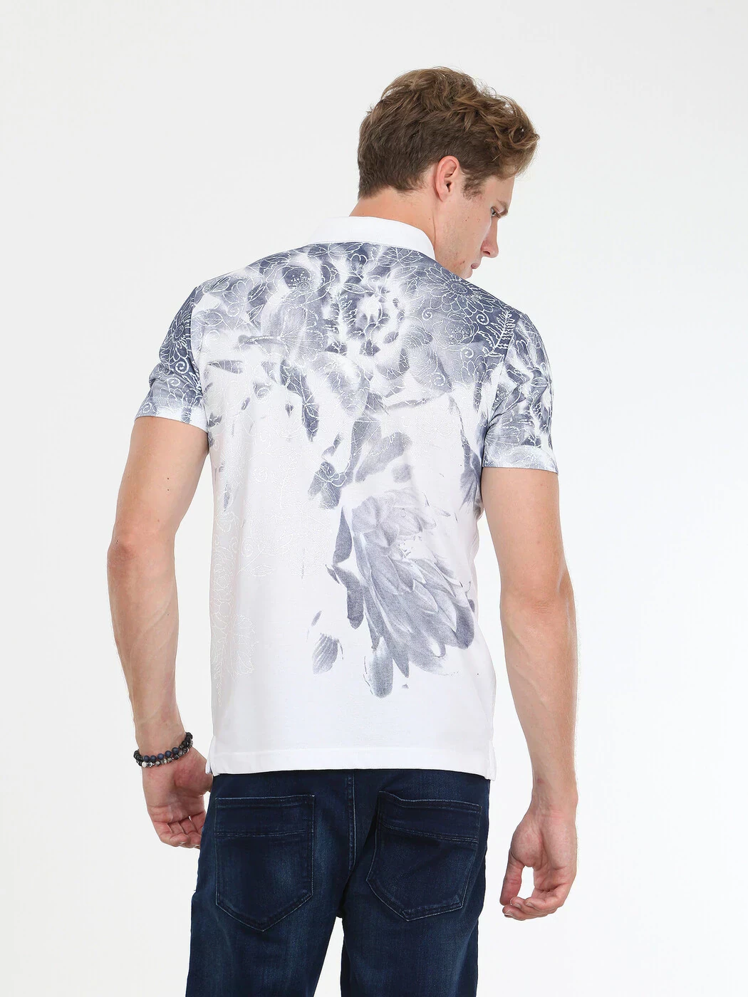 Lacivert %100 Pamuk T-Shirt - 4