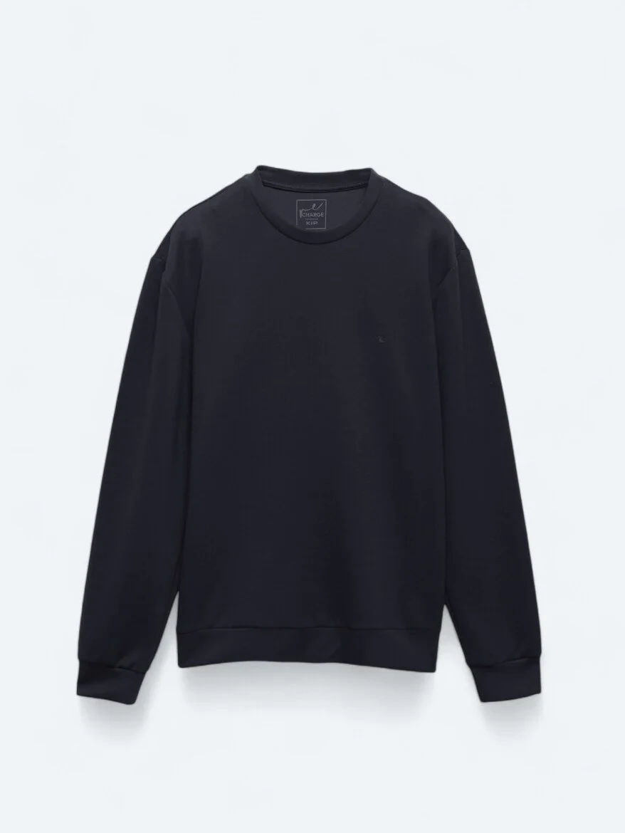 Lacivert Bisiklet Yaka Sweatshırt - 6