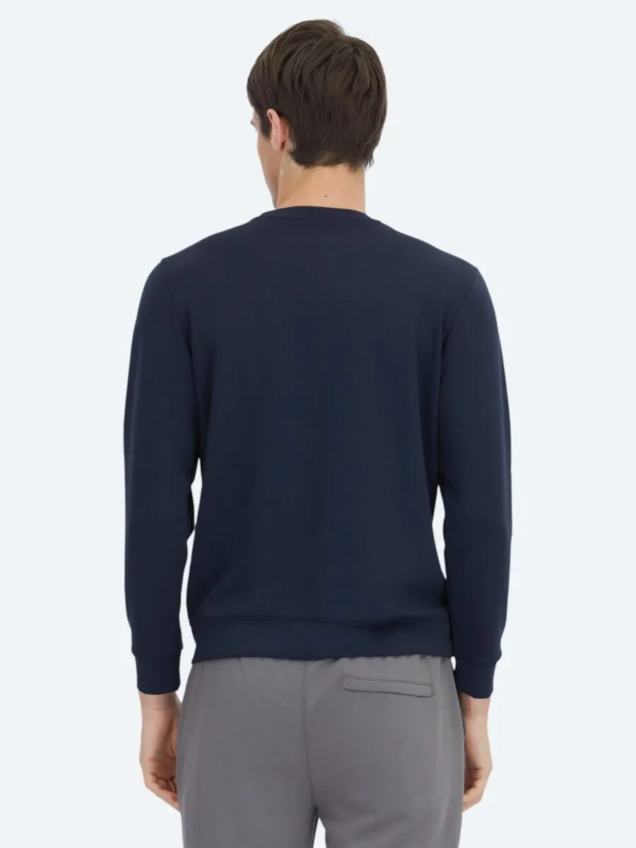 Lacivert Bisiklet Yaka Sweatshırt - 5