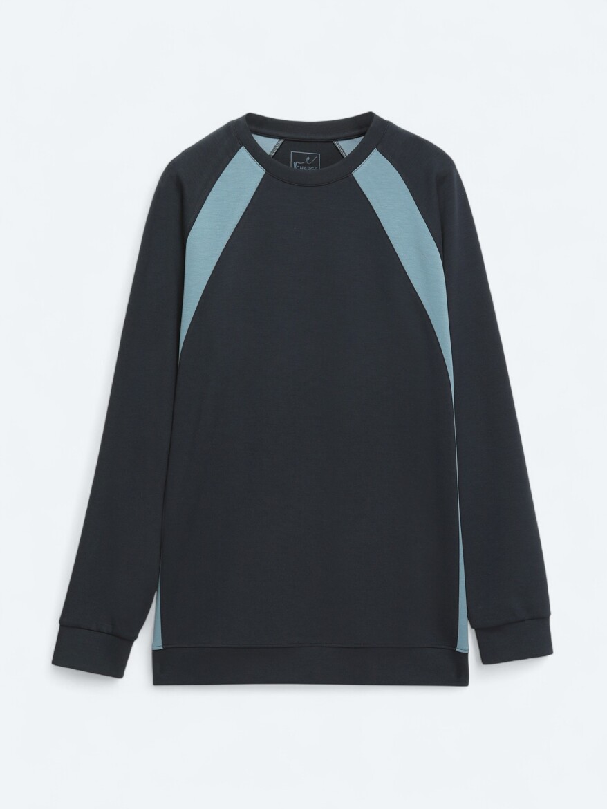 Lacivert Bisiklet Yaka Sweatshırt - 7