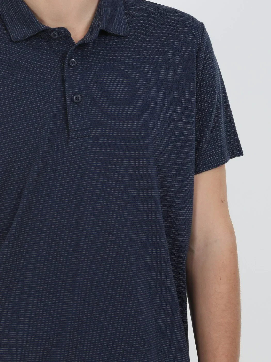 Lacivert Çizgili Polo Yaka T-Shirt - 3