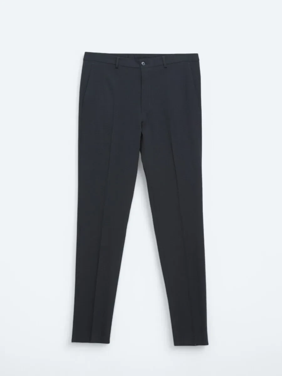 Lacivert Desenli Modern Fit Takım Elbise - 9