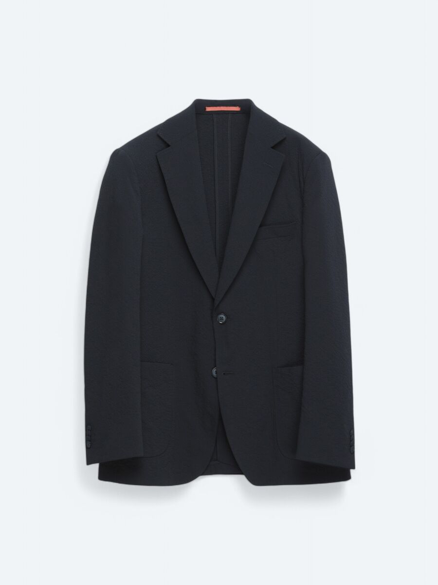 Lacivert Desenli Modern Fit Takım Elbise - 8