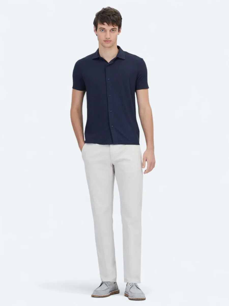 Lacivert Desenli Regular Fit Casual Gömlek - 2