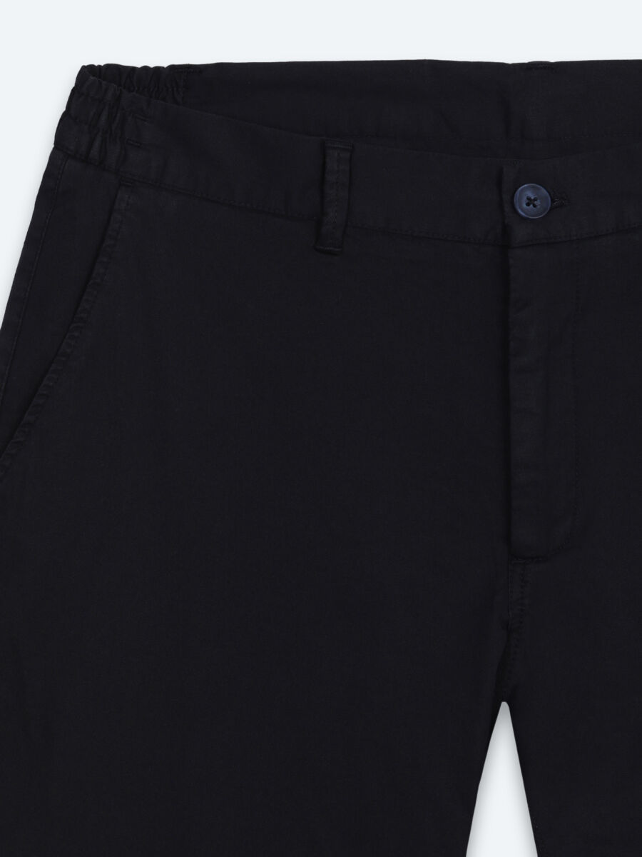 Lacivert Dokuma Jogging Fit Casual Pamuk Karışımlı Pantolon - 7