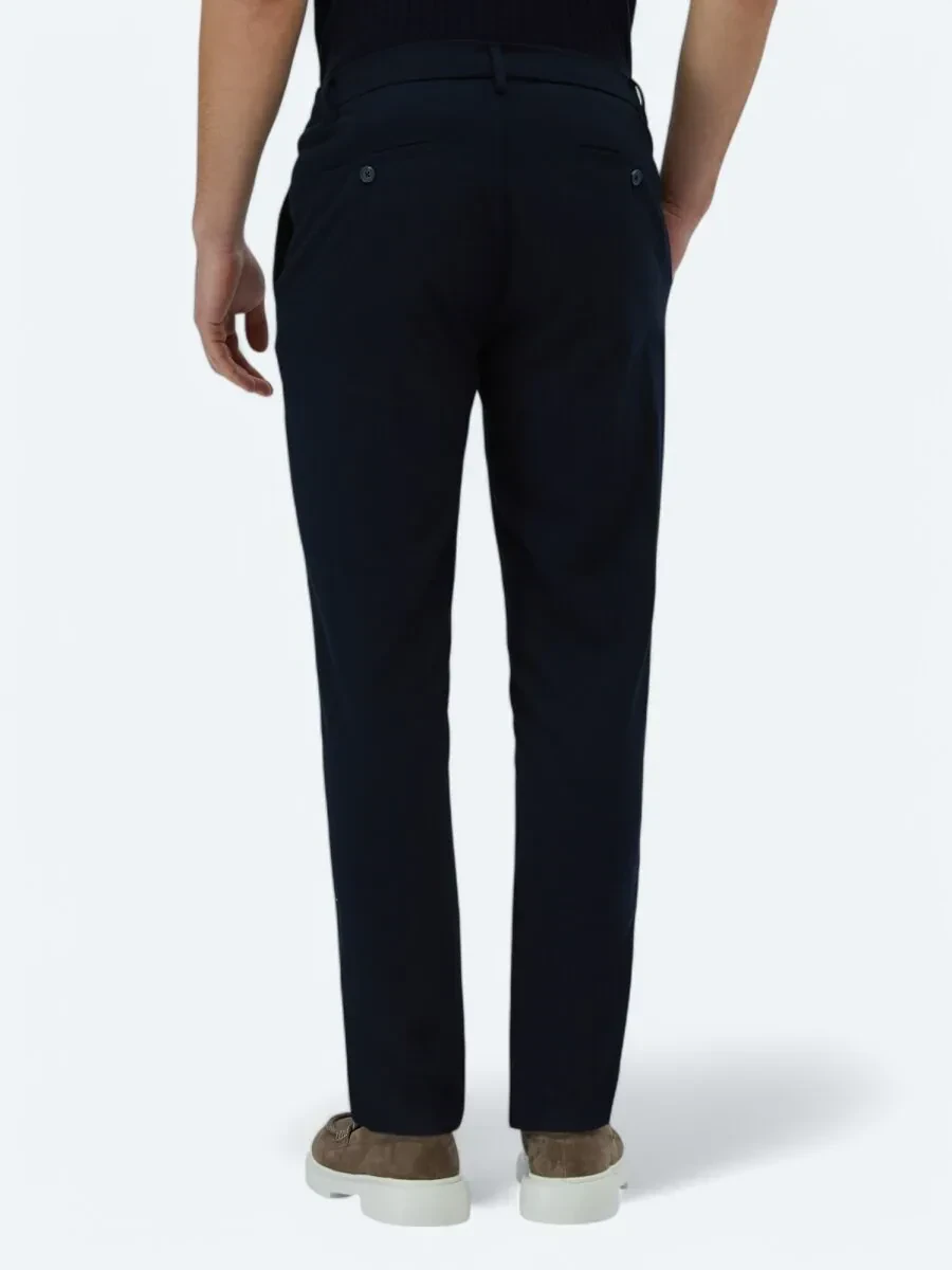 Lacivert Dokuma Jogging Fit Casual Pantolon - 6