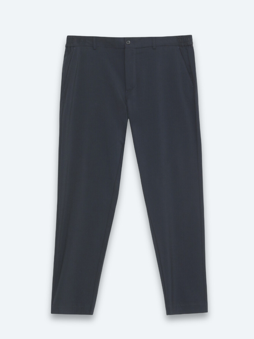 Lacivert Dokuma Jogging Fit Casual Pantolon - 6