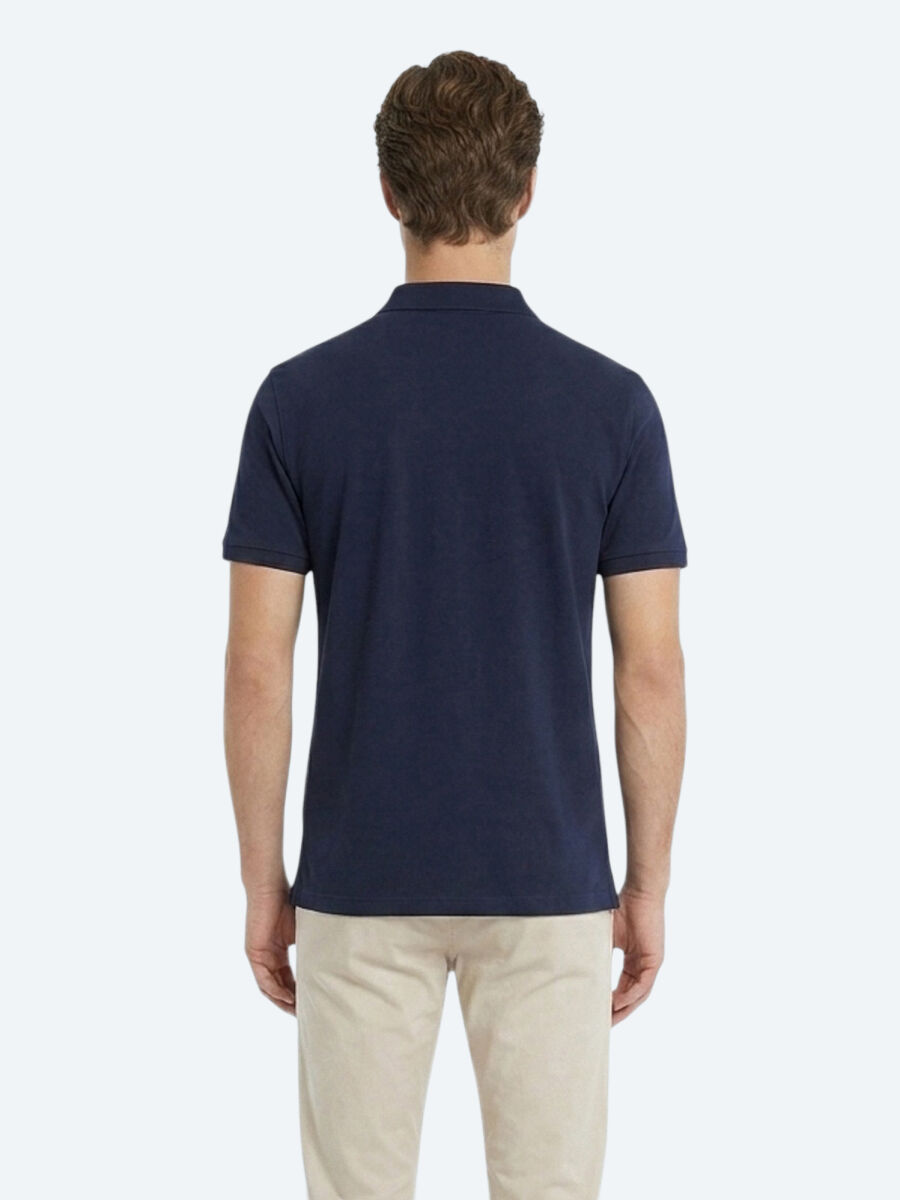 Lacivert Düz %100 Pamuk T-Shirt - 5