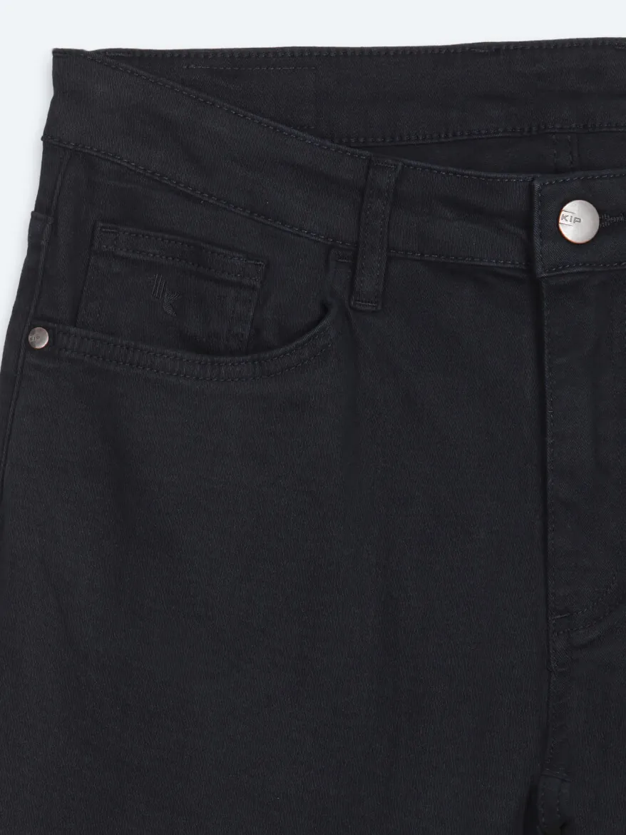 Lacivert Düz Dokuma Slim Fit Spor Pamuk Karışımlı Pantolon - 8