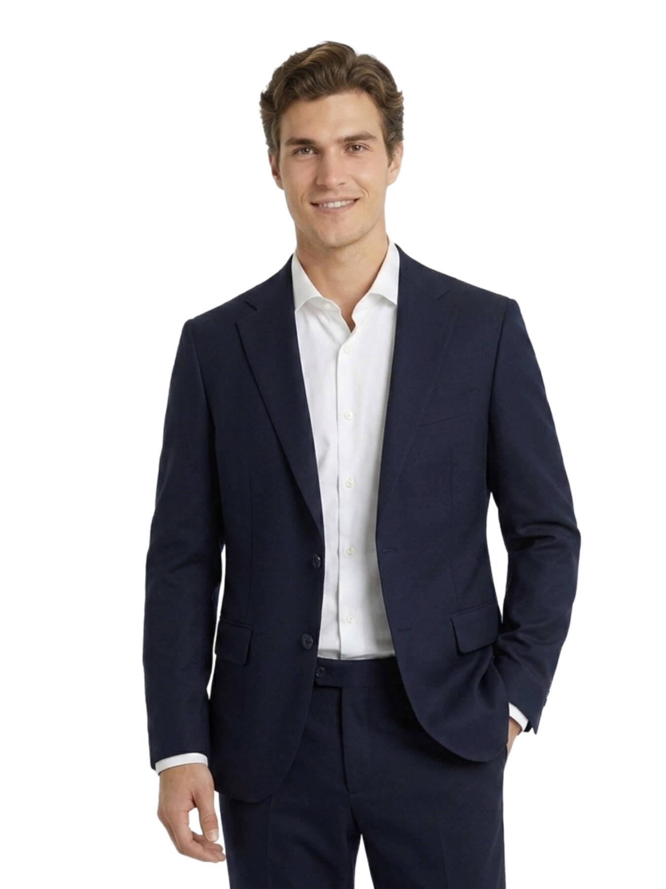Lacivert Düz Modern Fit Takım Elbise