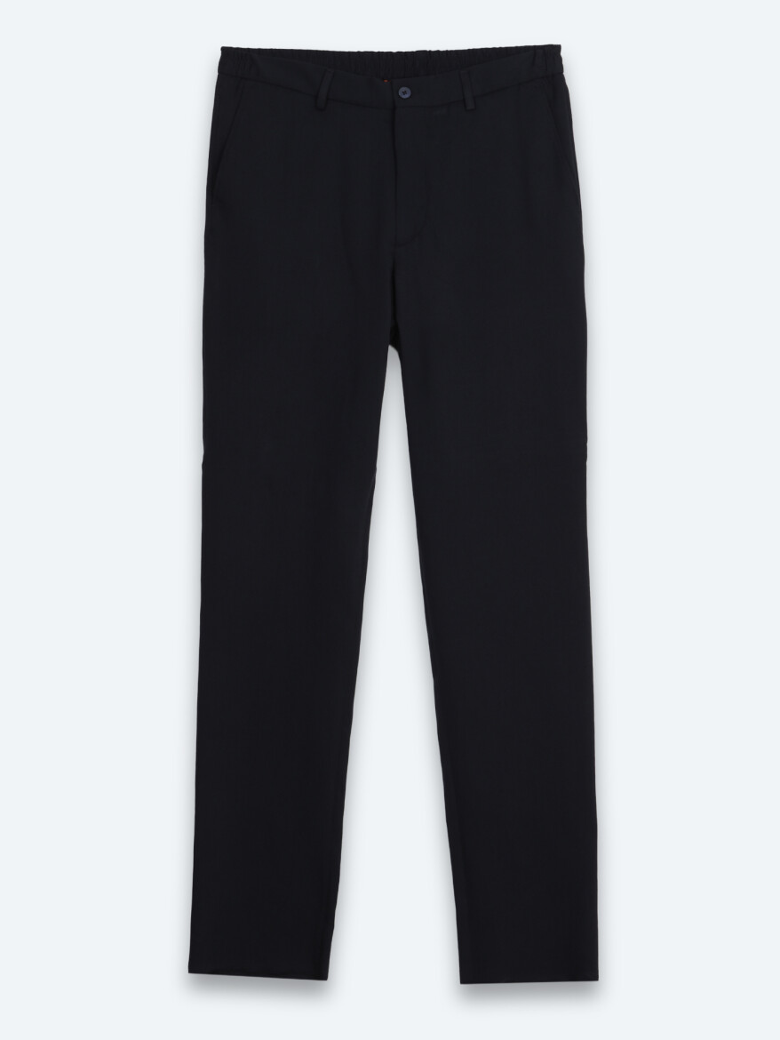 Lacivert Düz Modern Fit Takım Elbise - 7