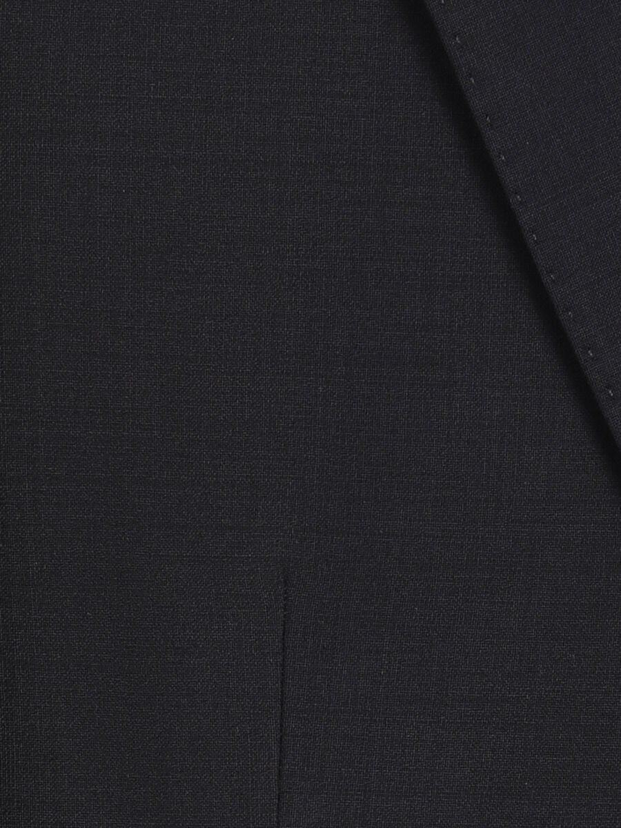 Lacivert Düz Modern Fit Yün Karışımlı Takım Elbise - 11