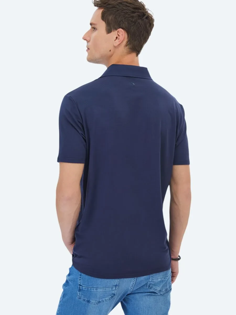 Lacivert Düz Regular Fit Casual Gömlek - 7
