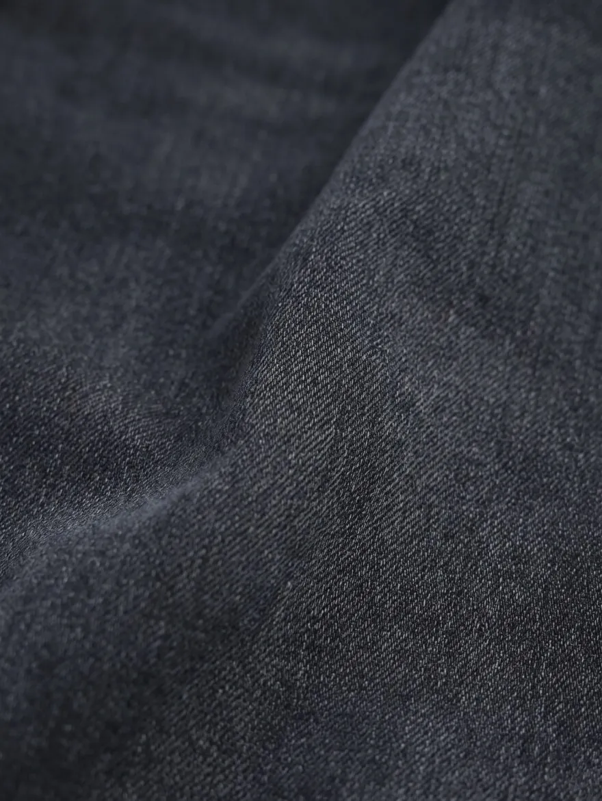 Lacivert Düz Slim Fit Denim Pamuk Karışımlı Pantolon - 10