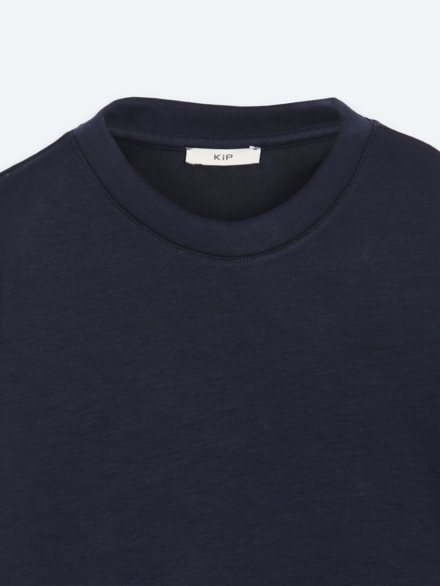 Lacivert Düz Sweatshırt - 8