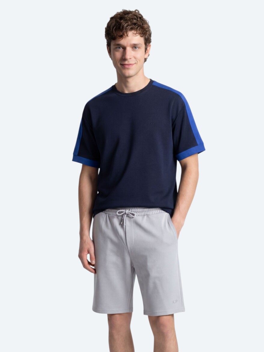 Lacivert Düz T-Shirt - KİP