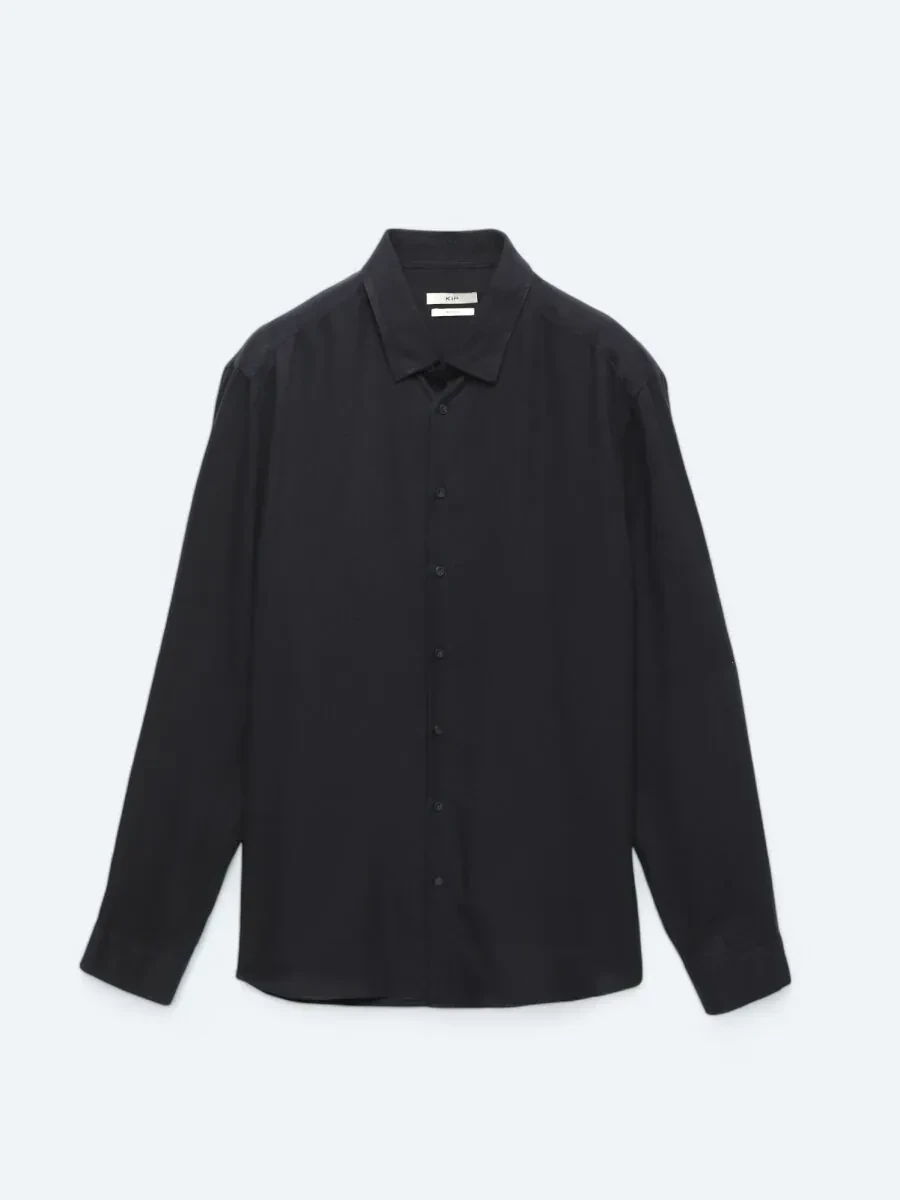 Lacivert Fitilli Regular Fit Dokuma Casual Gömlek - 5