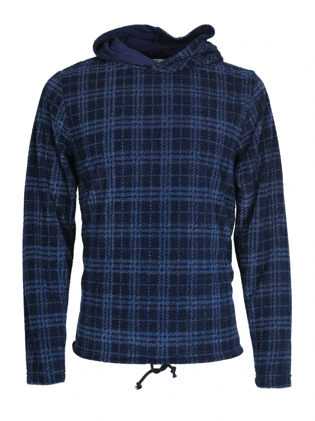 Lacivert Kapüşonlu Jakarlı Sweatshırt - 6