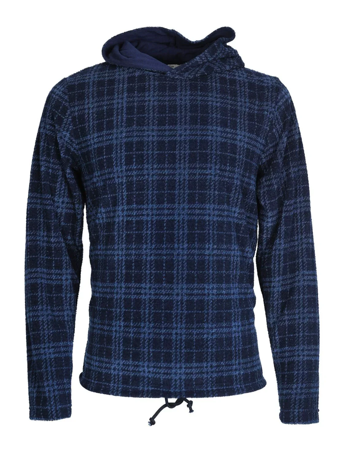 Lacivert Kapüşonlu Jakarlı Sweatshırt - 6