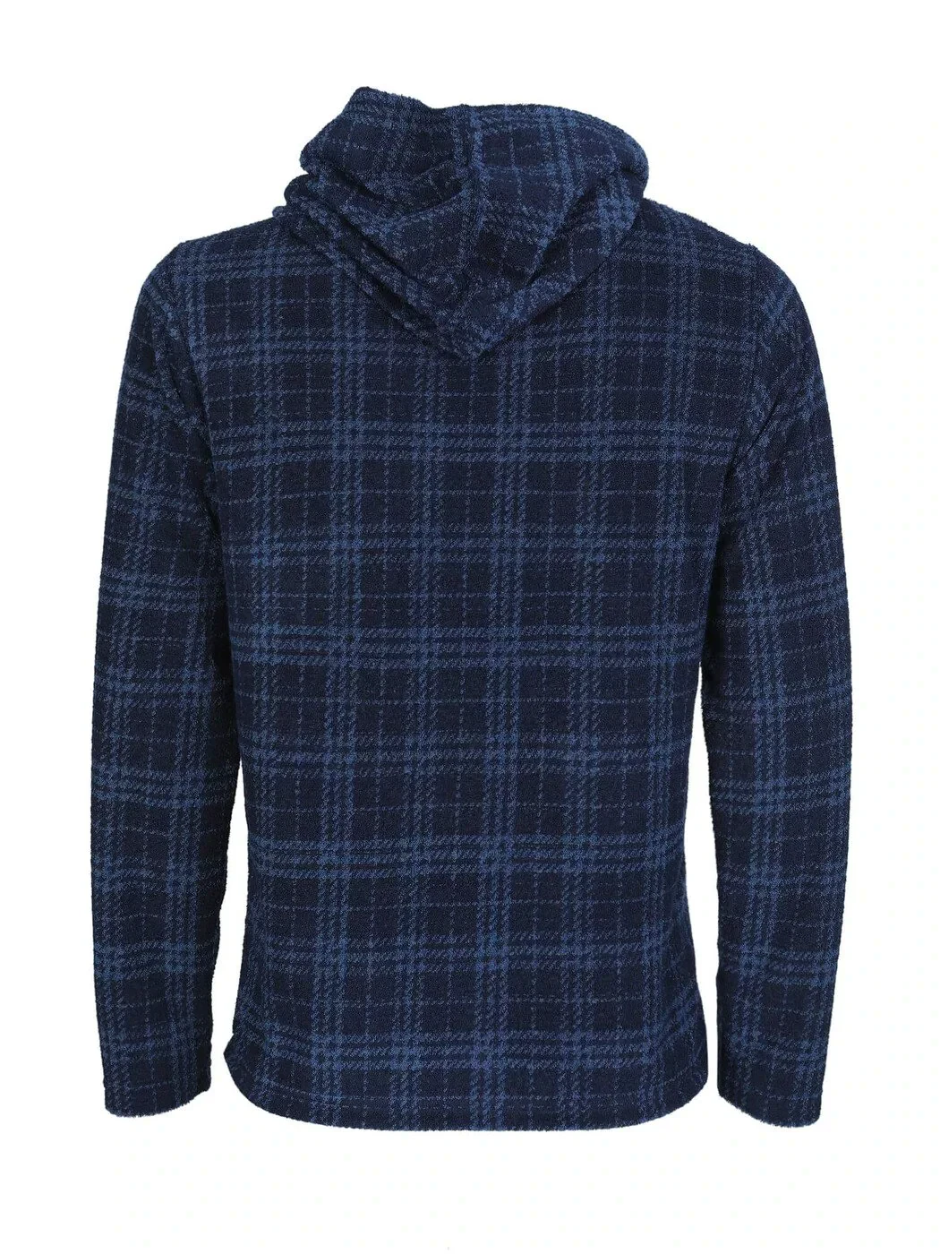 Lacivert Kapüşonlu Jakarlı Sweatshırt - 7