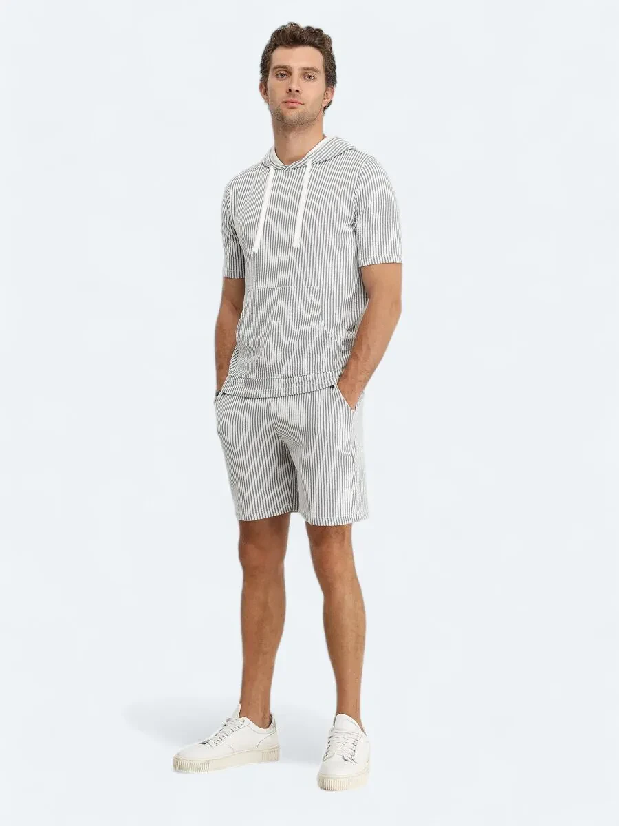 Lacivert Kapüşonlu Sweatshırt - 2