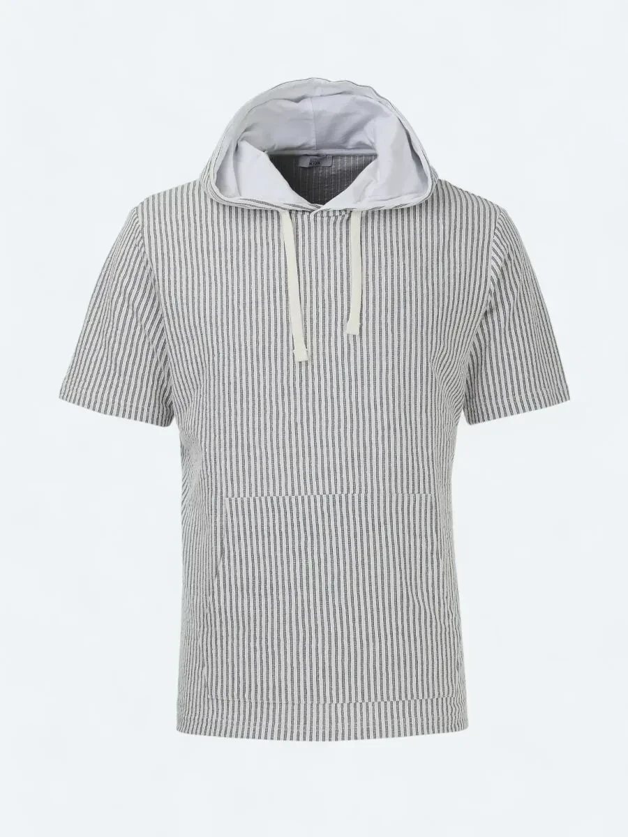 Lacivert Kapüşonlu Sweatshırt - 5