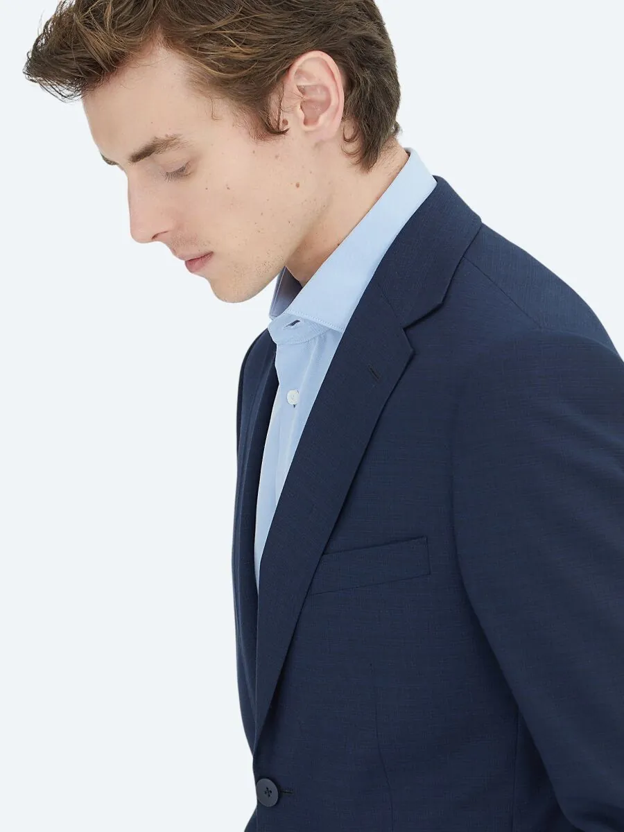 Lacivert Mikro Modern Fit Takım Elbise - 3