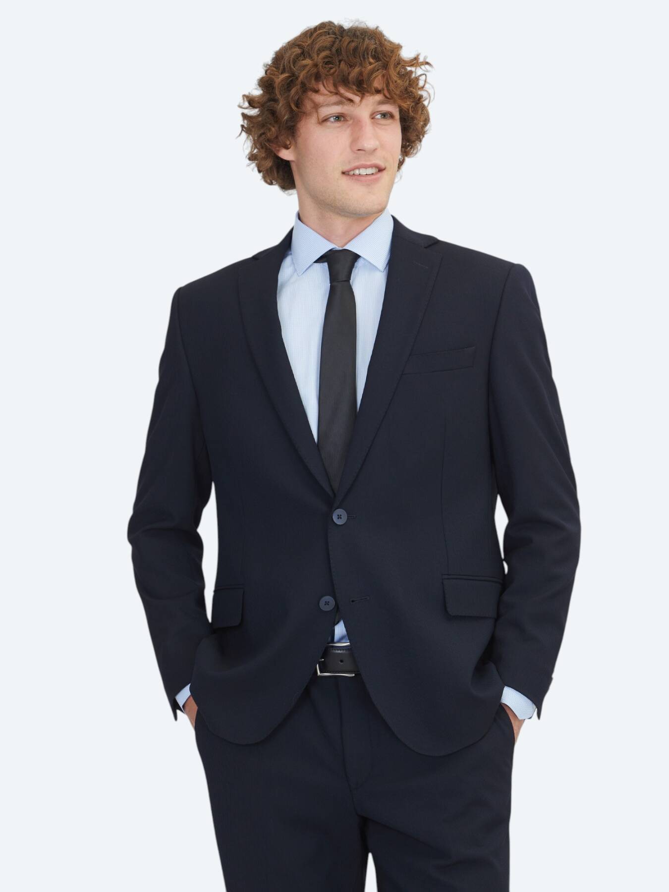Lacivert Mikro Regular Fit Takım Elbise