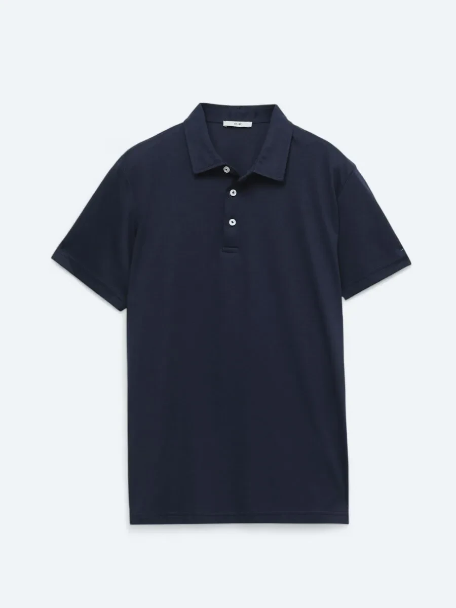 Lacivert Polo Yaka Pamuk Karışımlı T-Shirt - 6
