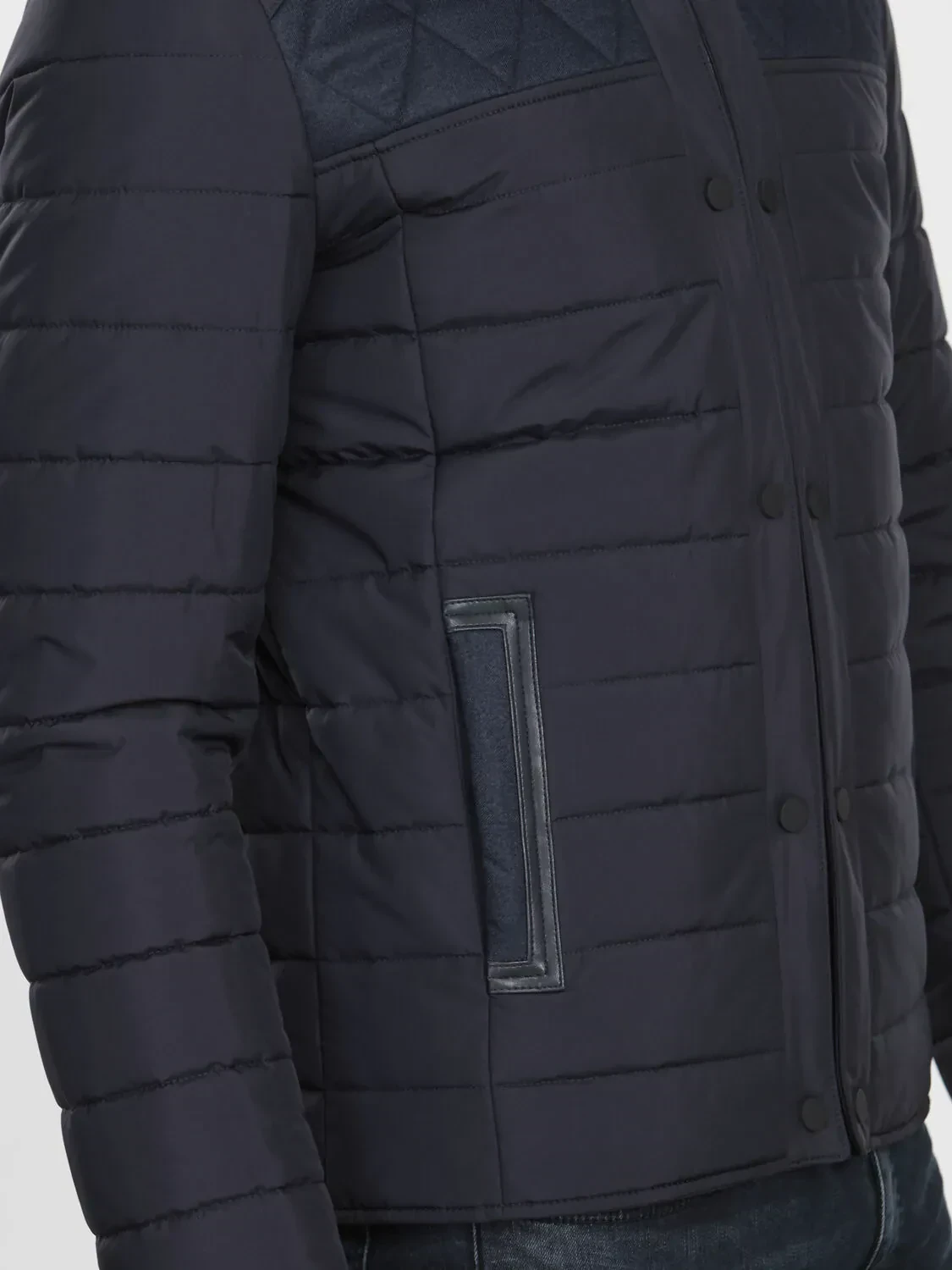 Lacivert Regular Fit Casual Dokuma Mont - 5