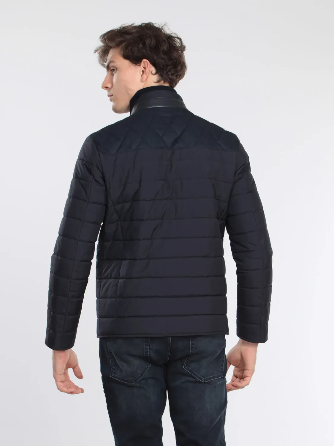 Lacivert Regular Fit Casual Dokuma Mont - 6