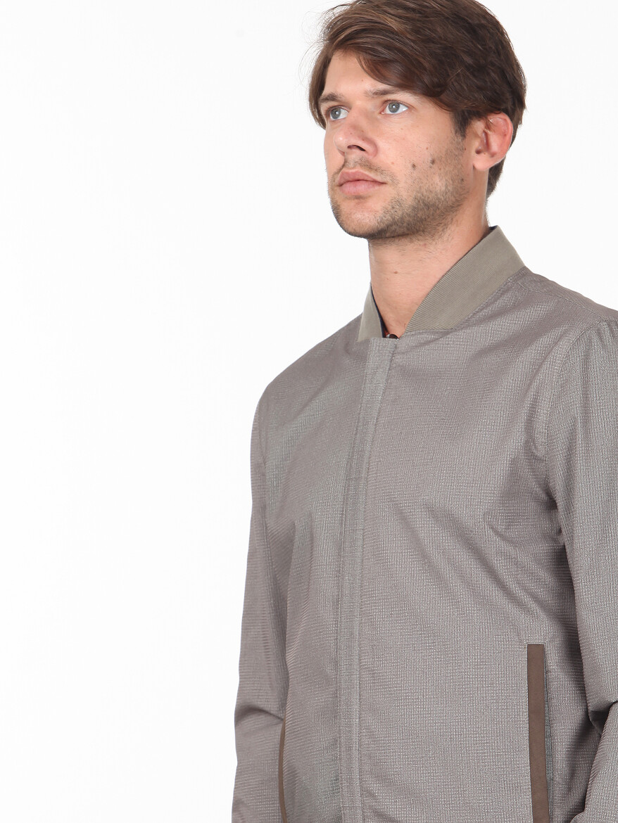 Lacivert Regular Fit Casual Dokuma Mont - 4