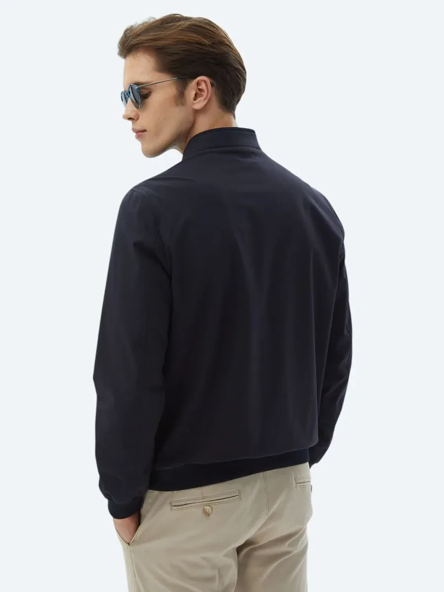 Lacivert Regular Fit Casual Dokuma Mont - 9
