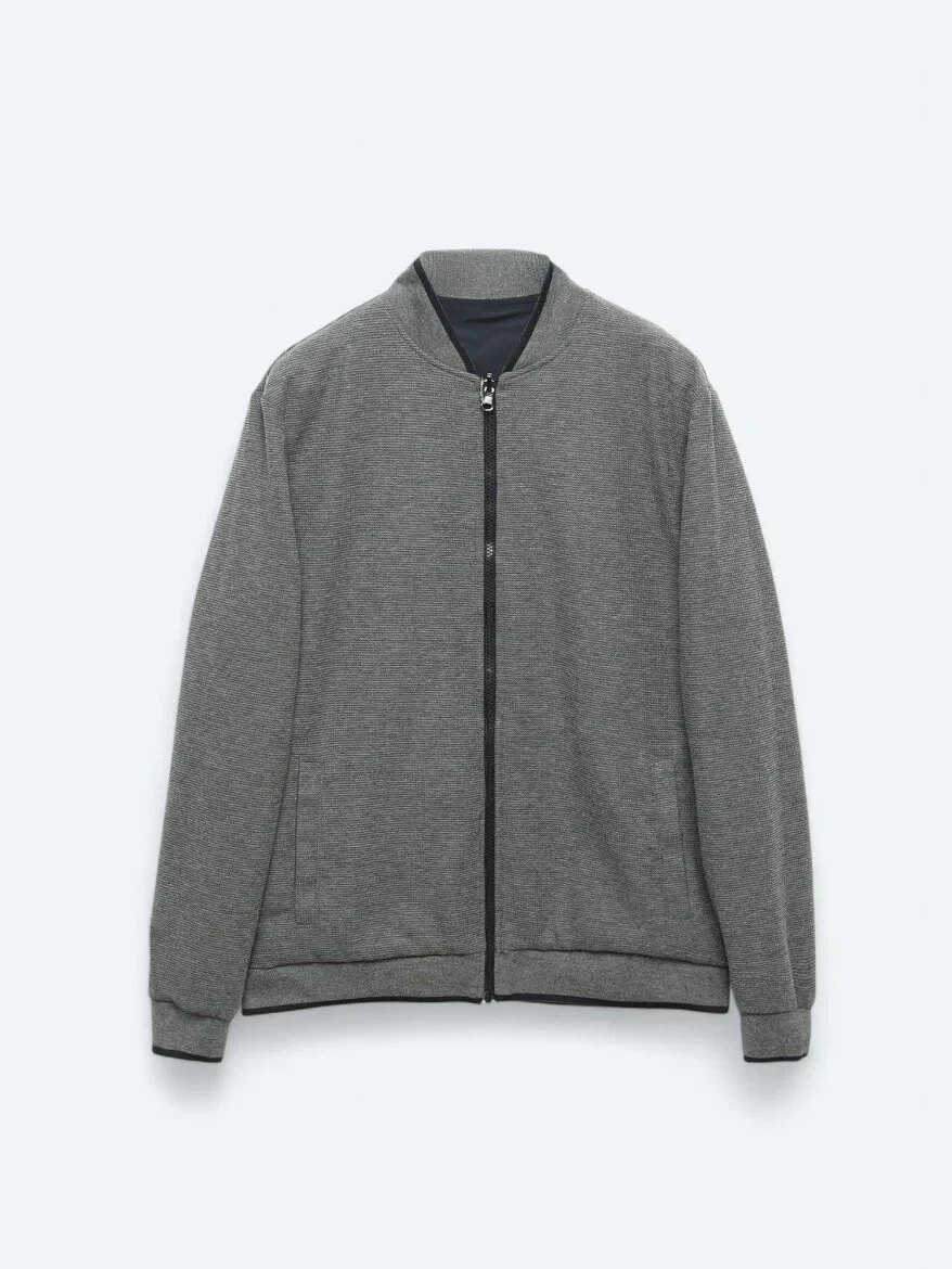 Lacivert Regular Fit Casual Dokuma Mont - 11
