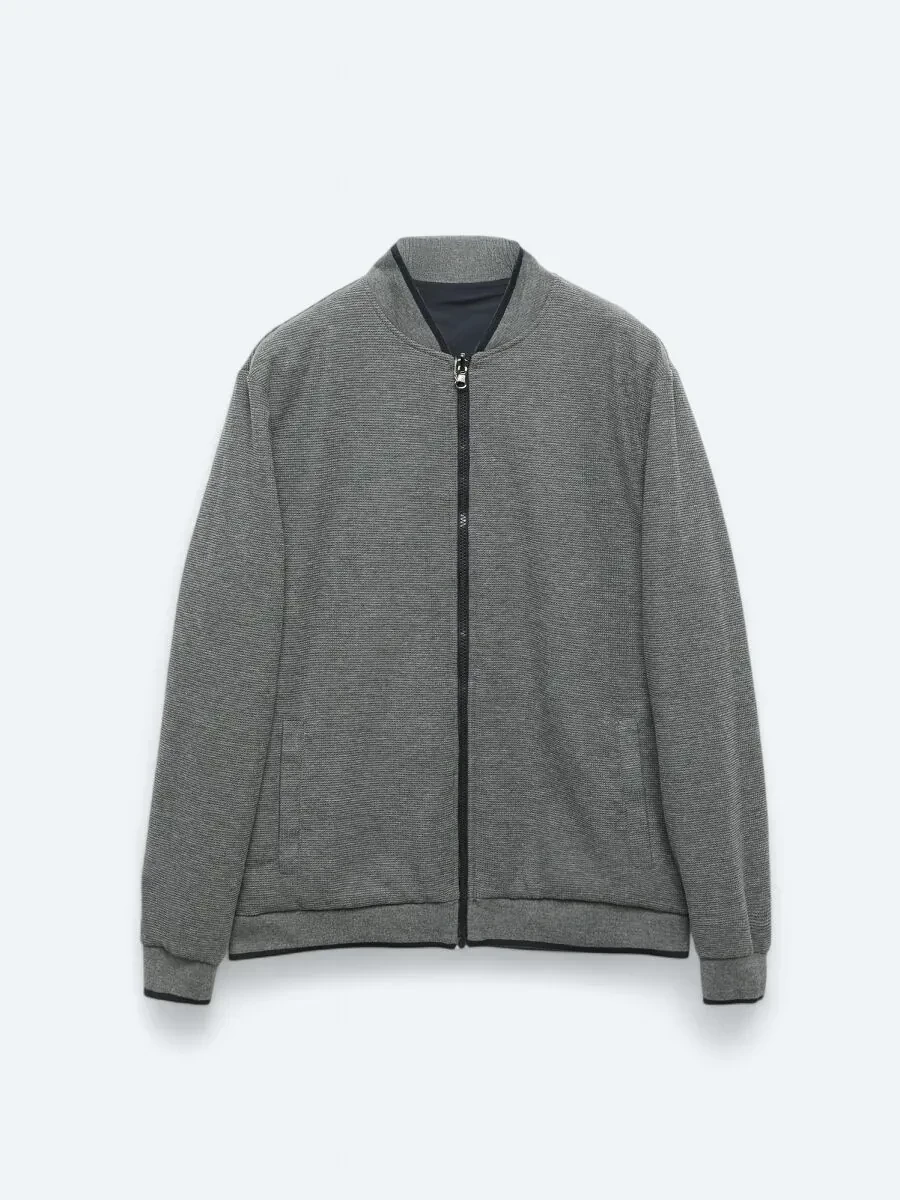 Lacivert Regular Fit Casual Dokuma Mont - 11