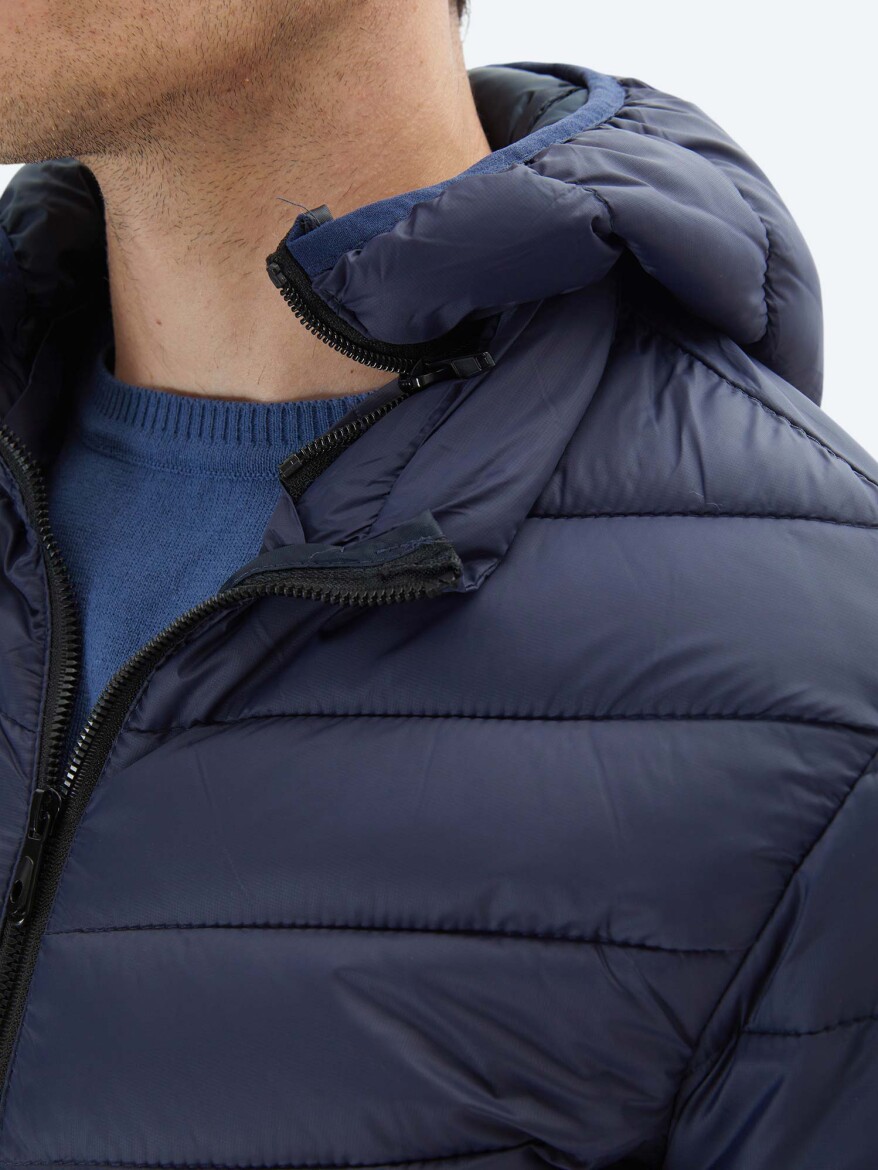 Lacivert Regular Fit Casual Dokuma Mont - 6