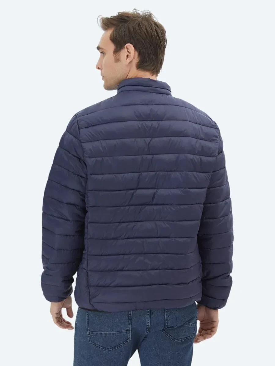 Lacivert Regular Fit Casual Dokuma Mont - 6