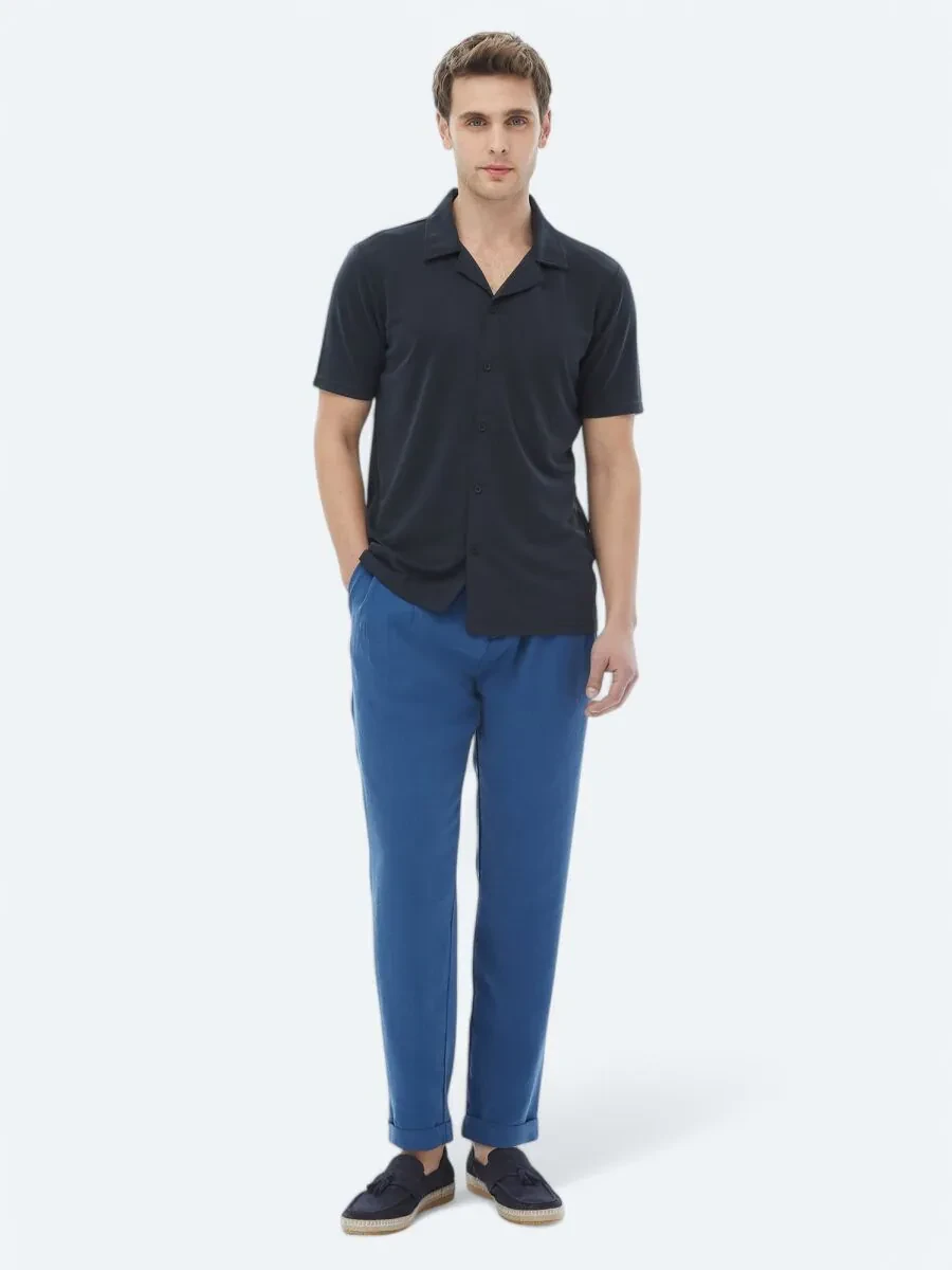 Lacivert Regular Fit Casual Gömlek - 2