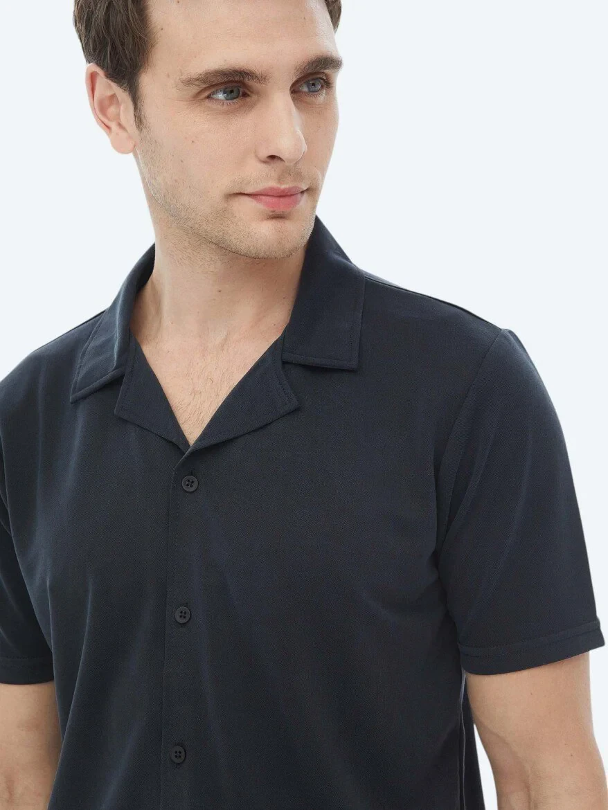 Lacivert Regular Fit Casual Gömlek - 6