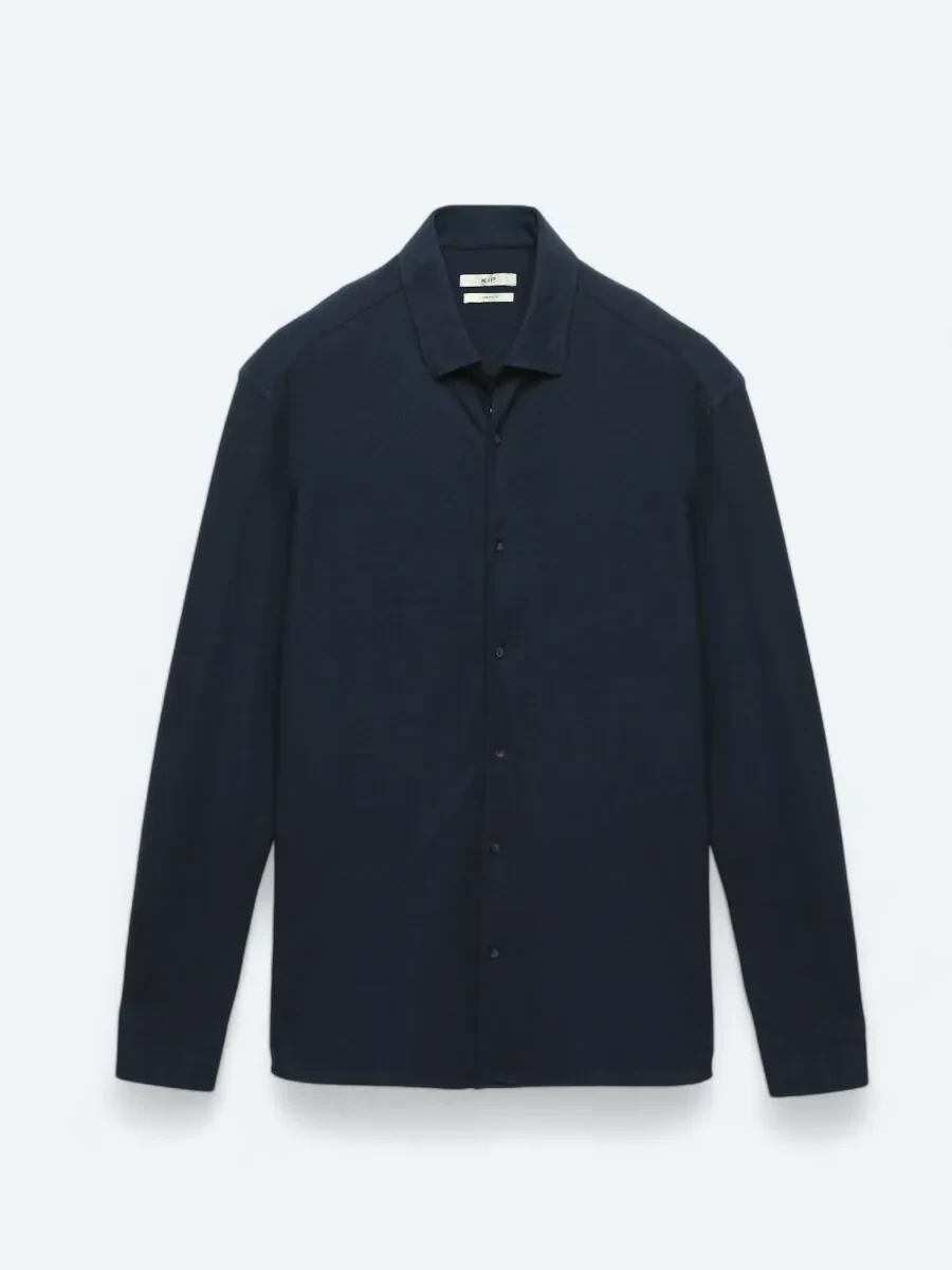 Lacivert Regular Fit Casual Pamuk Karışımlı Gömlek - 6